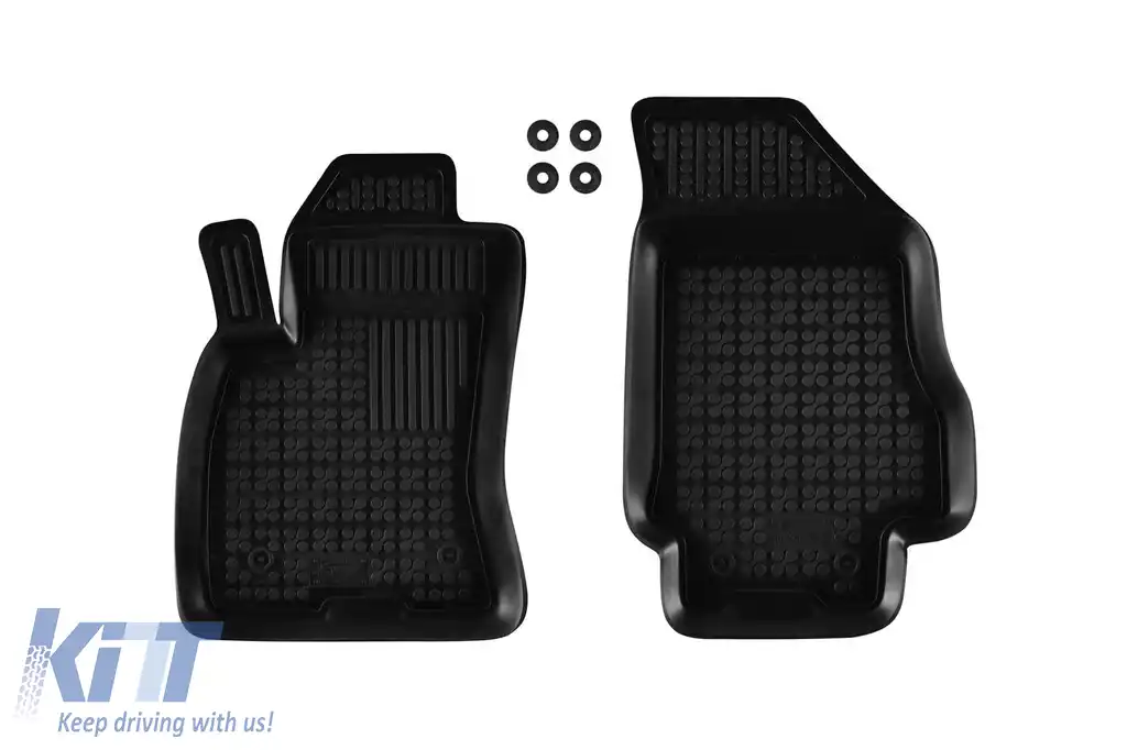 Mochete din cauciuc specifice, potrivite pentru Fiat Doblo după 2010, Opel Combo D 2011-2018, 2 locuri, set de 2 piese, culoare neagră
