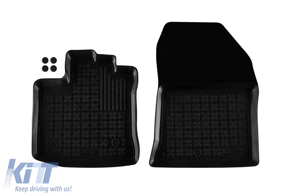 Mochete din cauciuc specifice, potrivite pentru Dacia Dokker van după 2012, set de 2 piese, culoare neagră
