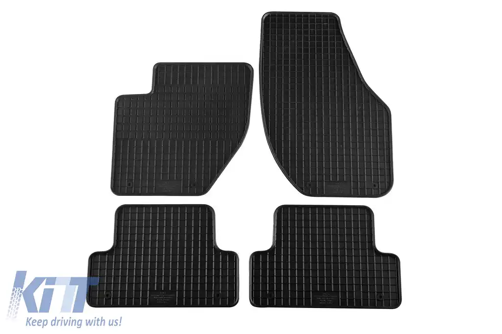 Mochete din cauciuc specifice, potrivite pentru Volvo V40 2012-2019, set de 4 piese, culoare neagră