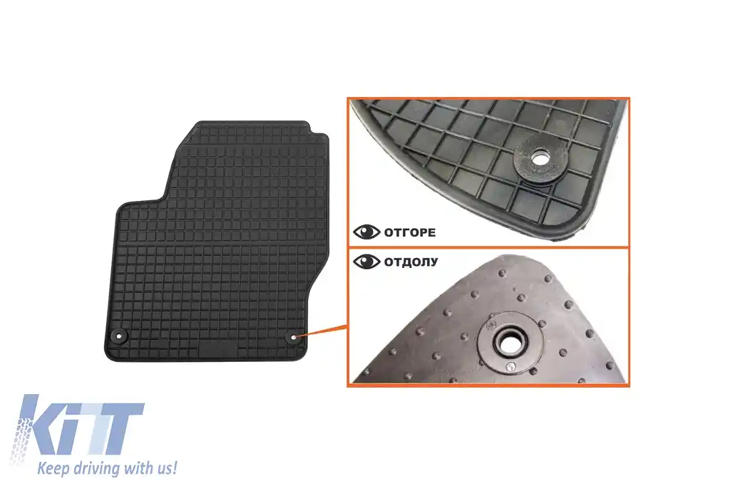Mochete din cauciuc specifice, potrivite pentru Volkswagen Sharan, Ford Galaxy 1995-2010, față, set de 2 piese, culoare neagră-image-6244014