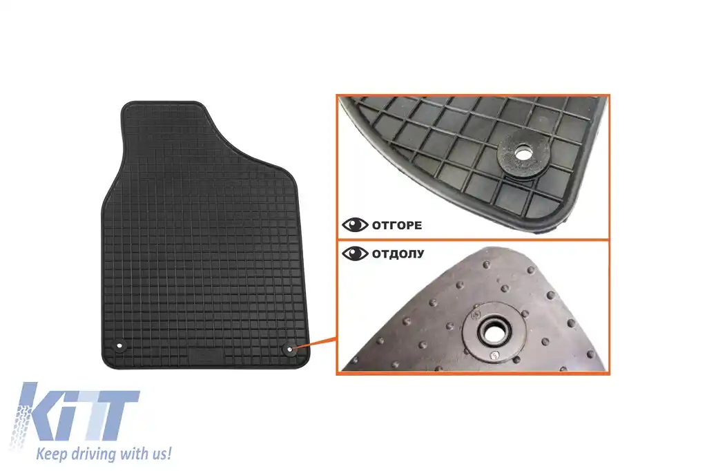 Mochete din cauciuc specifice, potrivite pentru Volkswagen Sharan, Ford Galaxy 1995-2010, față, set de 2 piese, culoare neagră-image-6244015
