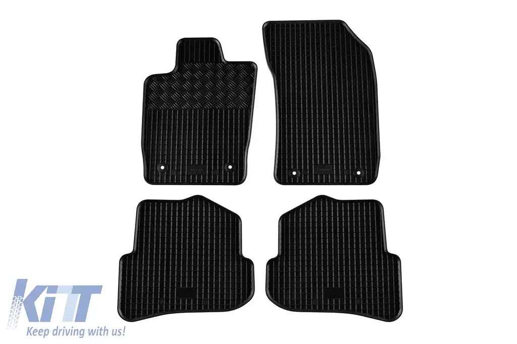 Mochete din cauciuc specifice, potrivite pentru Audi A1 2010-2018, set de 4 piese, culoare neagră
