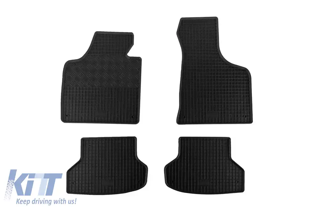 Mochete din cauciuc specifice, potrivite pentru Audi A3 Sportback 2004-2012, set de 4 piese, culoare neagră