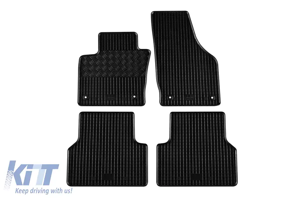 Mochete din cauciuc specifice, potrivite pentru Audi Q3 2011-2018, set de 4 piese, culoare neagră