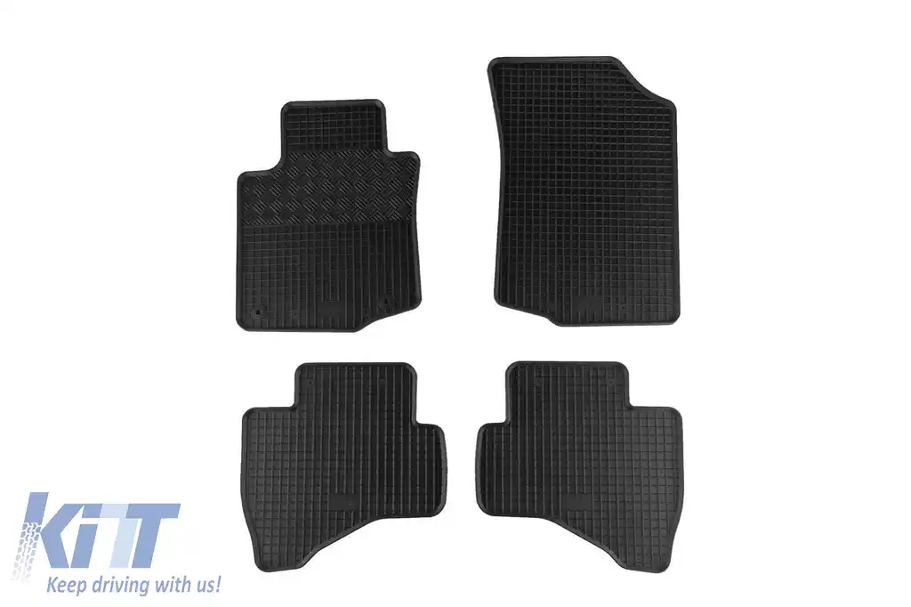 Mochete din cauciuc specifice, potrivite pentru Peugeot 107, Citroen C1, Toyota Aygo 2005-2014, set de 4 piese, culoare neagră