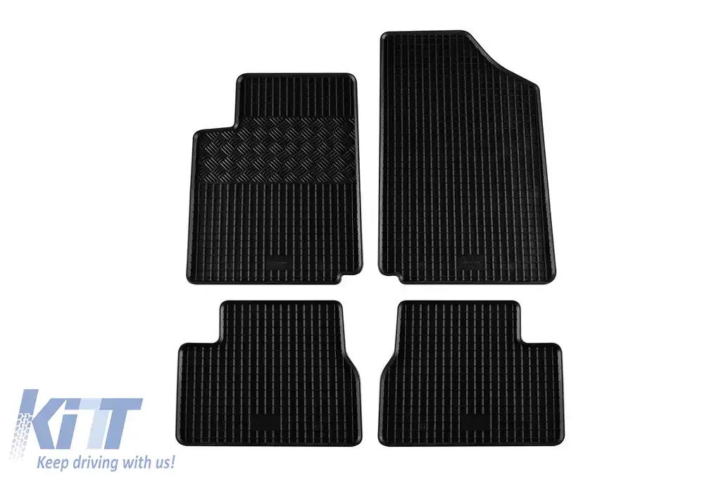 Mochete din cauciuc specifice, potrivite pentru Citroen C2, C3 2002-2009, set de 4 piese, culoare neagră