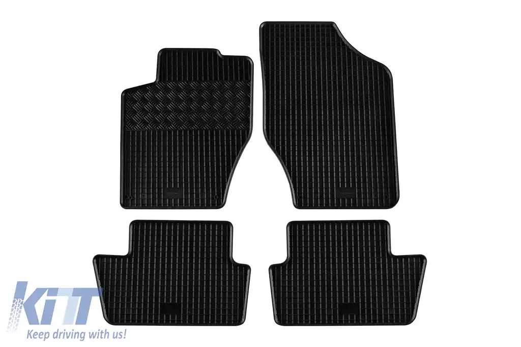 Mochete din cauciuc specifice, potrivite pentru Citroen C4 2010-2018, DS4 2010-2018, set de 4 piese, culoare neagră-image-6248319