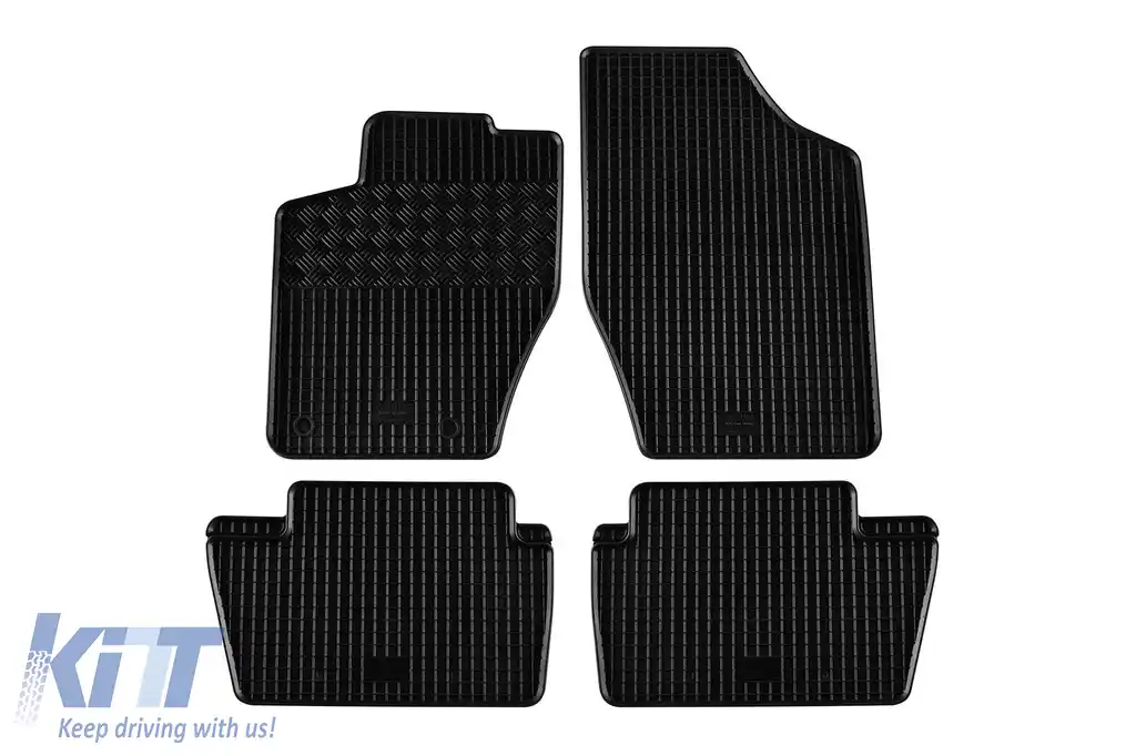 Mochete din cauciuc specifice, potrivite pentru Peugeot 307 2001-2007, Citroen C4 2004-2010, set de 4 piese, culoare neagră-image-6248333