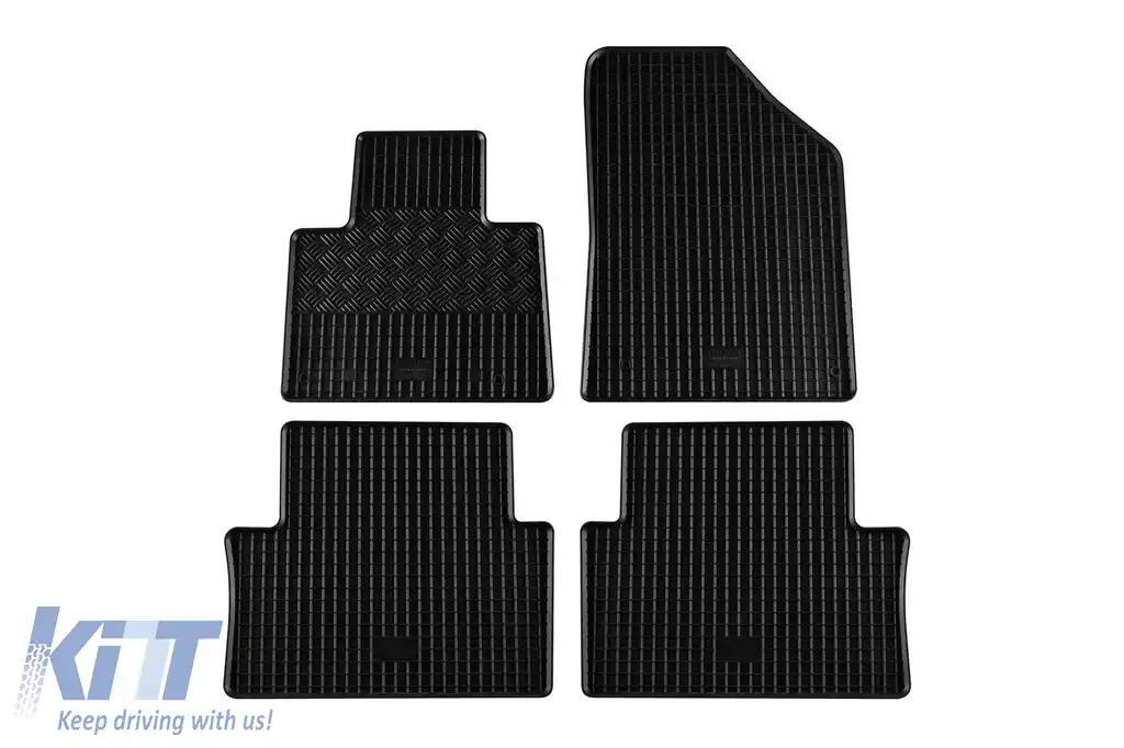 Mochete din cauciuc specifice, potrivite pentru Citroen C5 2008-2017, set de 4 piese, culoare neagră-image-6248345