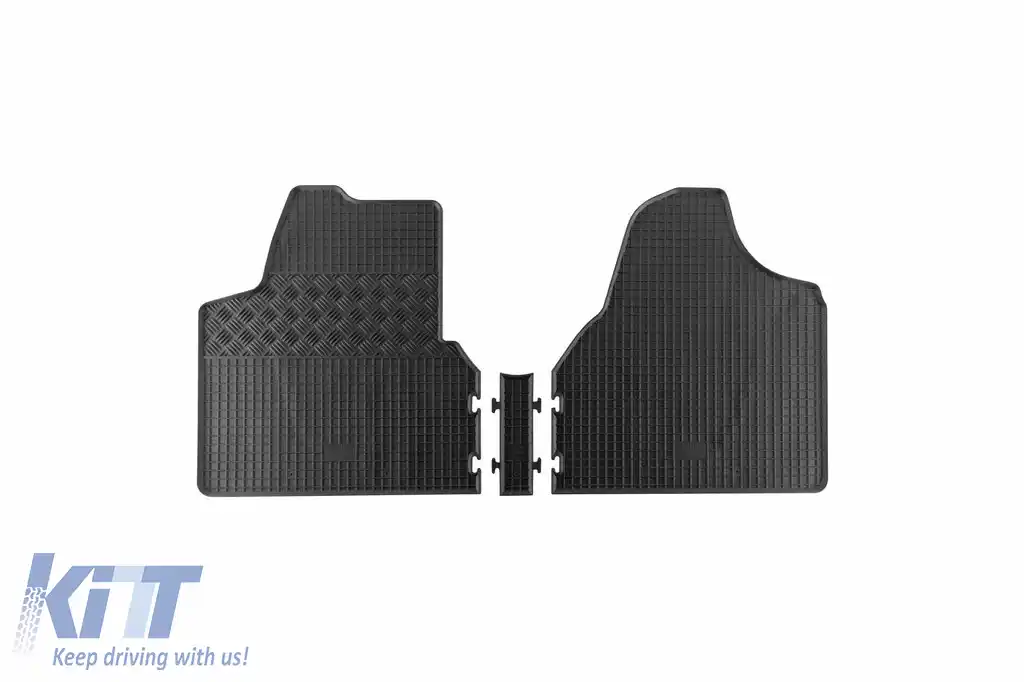 Mochete din cauciuc specifice, potrivite pentru Citroen Jumpy, Fiat Scudo, Peugeot Expert după 2007, 3 locuri, set de 3 piese, culoare neagră