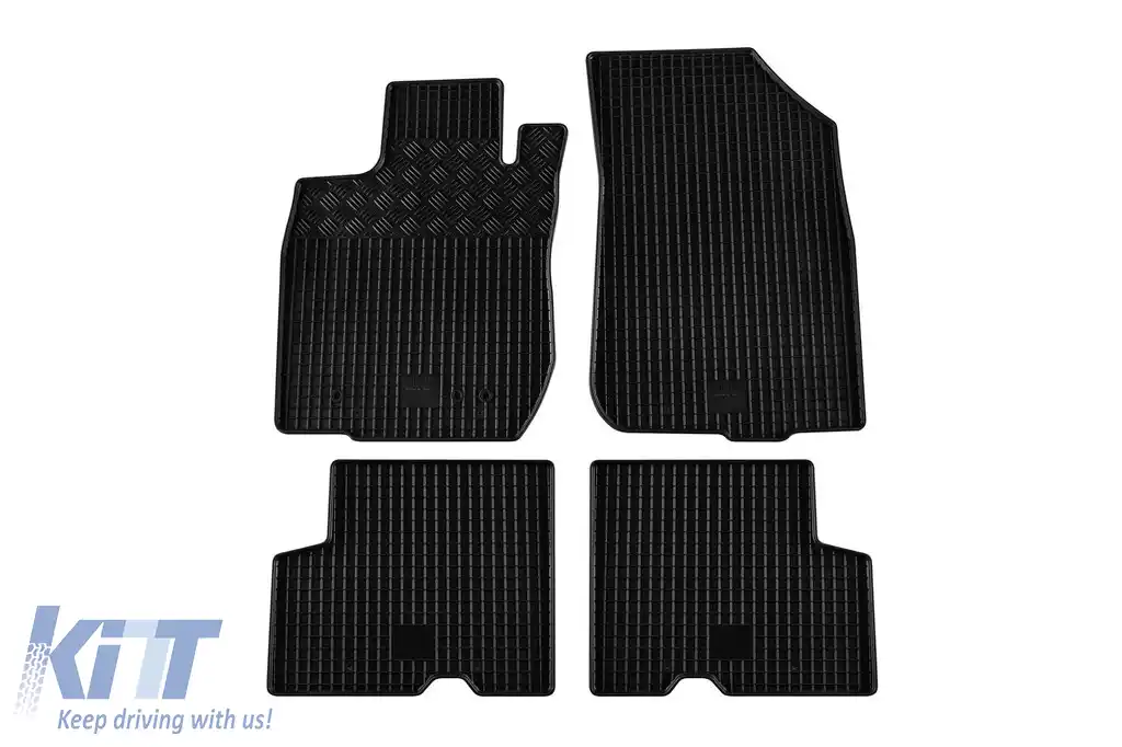 Mochete din cauciuc specifice, potrivite pentru Dacia Duster 2010-2017, set de 4 piese, culoare neagră