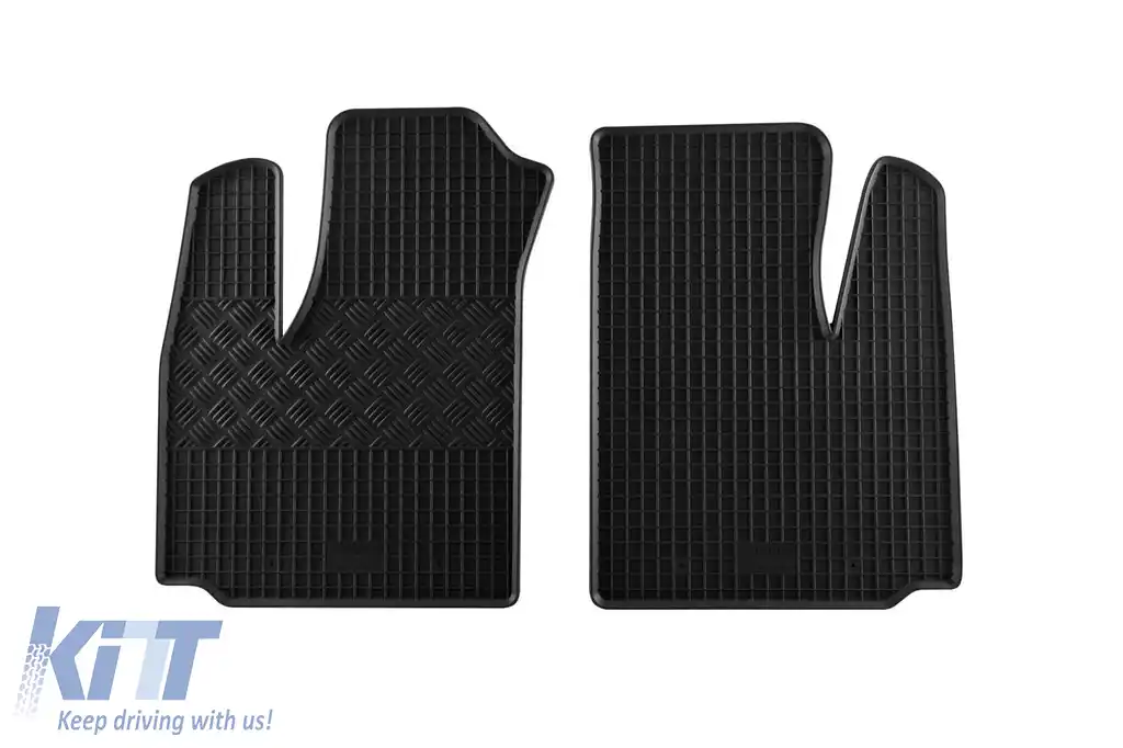 Mochete din cauciuc specifice, potrivite pentru Fiat Doblo după 2001, 2 locuri, set de 2 piese, culoare neagră-image-6248425