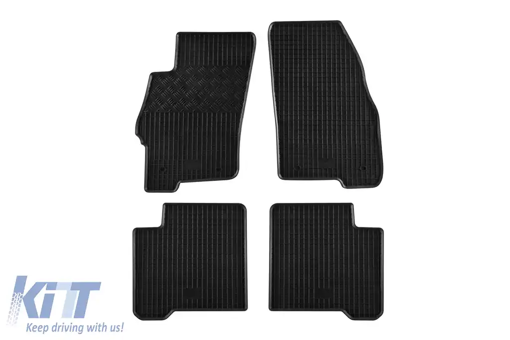 Mochete din cauciuc specifice, potrivite pentru Fiat Linea după 2007, set de 4 piese, culoare neagră