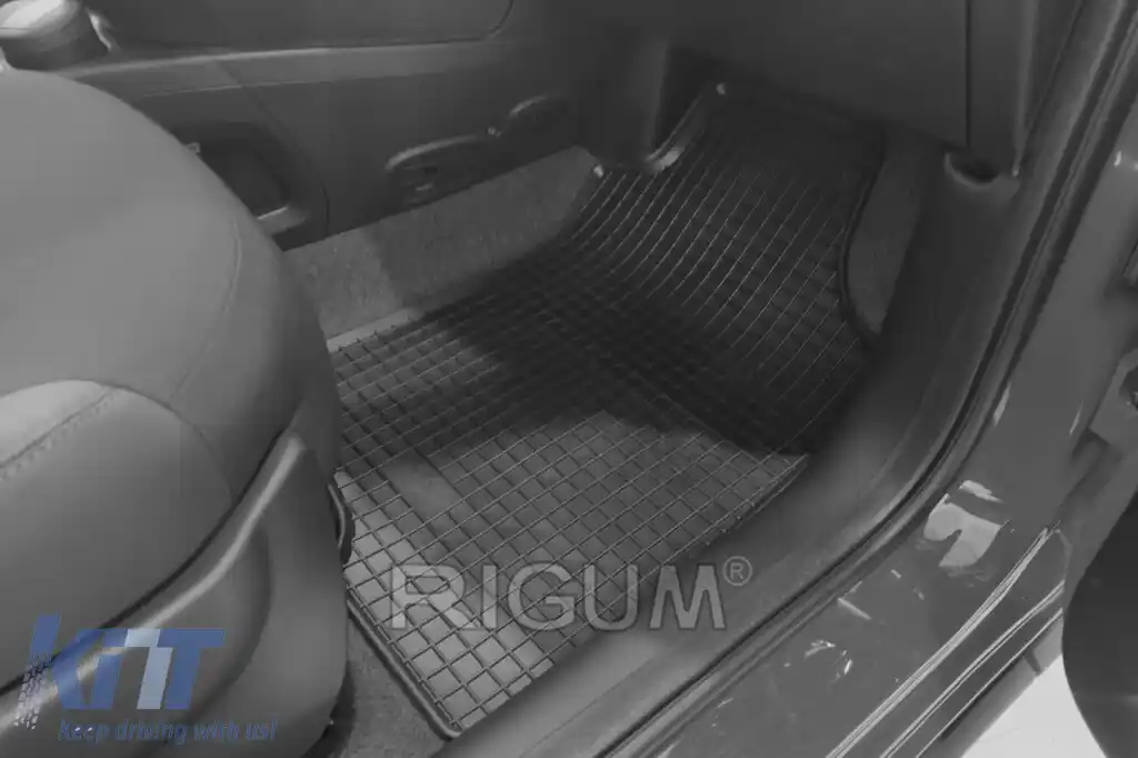 Mochete din cauciuc specifice, potrivite pentru Fiat Panda după 2012, Panda Hybrid după 2020, set de 4 piese, culoare neagră-image-6248461