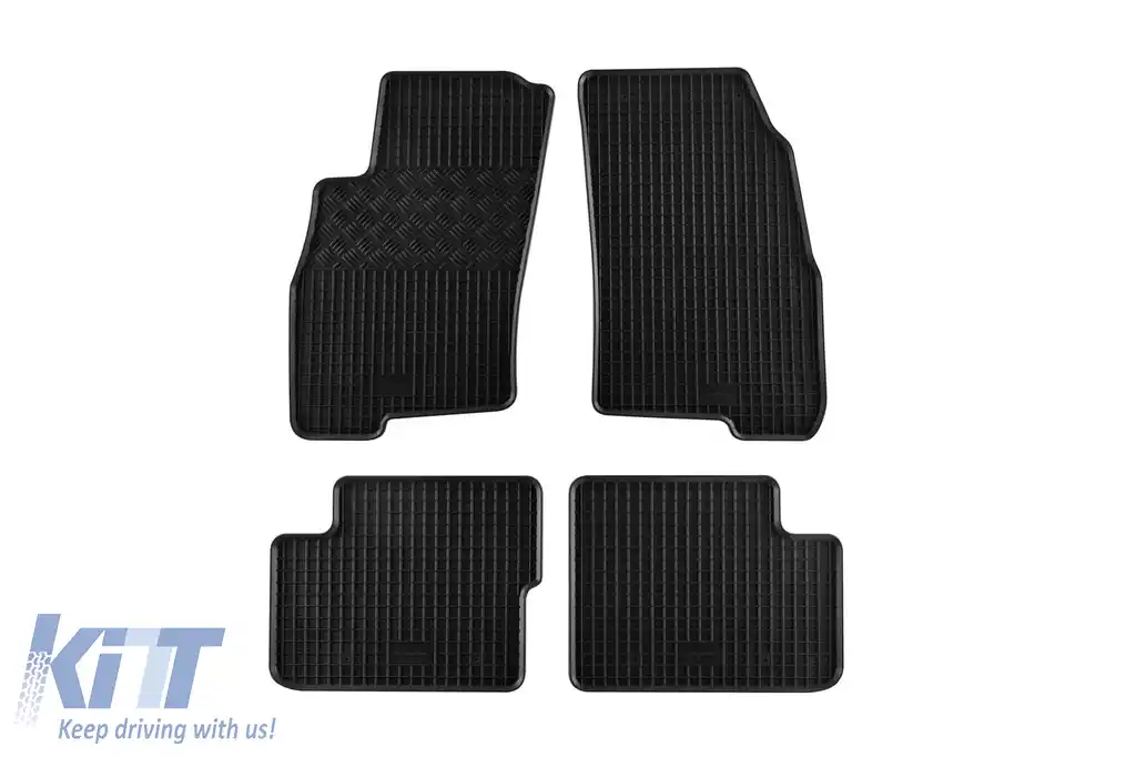 Mochete din cauciuc specifice, potrivite pentru Fiat Punto Grande după 2006, set de 4 piese, culoare neagră