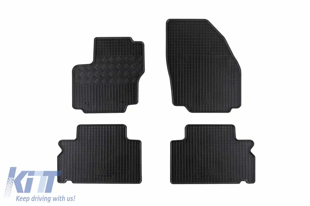 Mochete din cauciuc specifice, potrivite pentru Ford Galaxy, S-Max după 2007, 5 locuri, set de 4 piese, culoare neagră