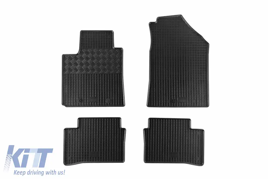 Mochete din cauciuc specifice, potrivite pentru Hyundai i10 după 2013, set de 4 piese, culoare neagră