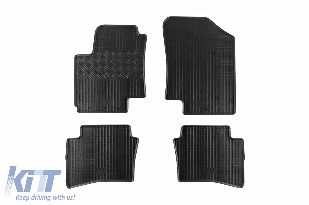 Mochete din cauciuc specifice, potrivite pentru Hyundai i20 după 2009, set de 4 piese, culoare neagră