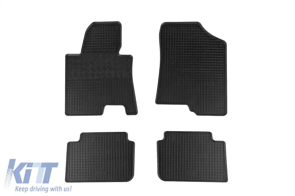 Mochete din cauciuc specifice, potrivite pentru Hyundai i30 2012-2017, set de 4 piese, culoare neagră-image-6248594