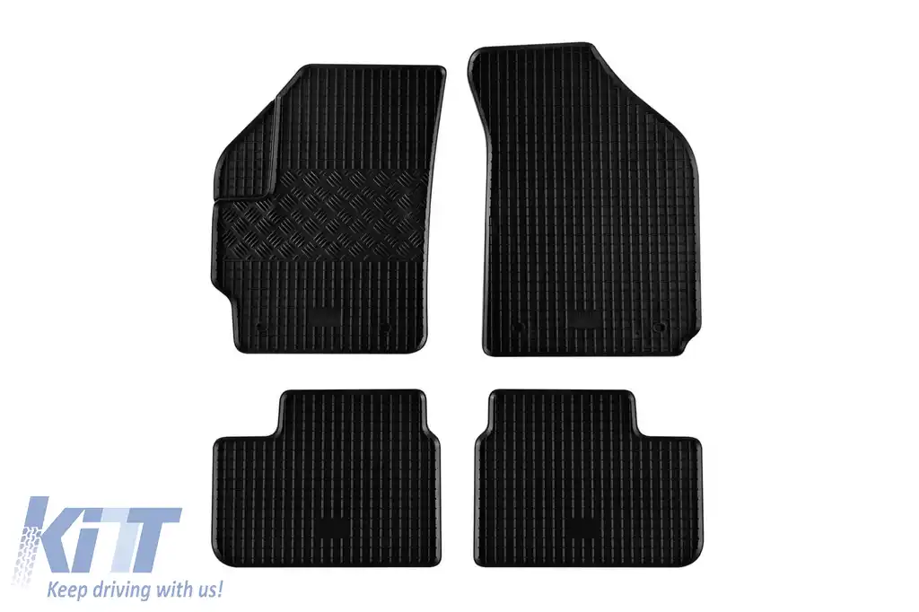 Mochete din cauciuc specifice, potrivite pentru Chevrolet Matiz după 2004, Spark după 2005, set de 4 piese, culoare neagră