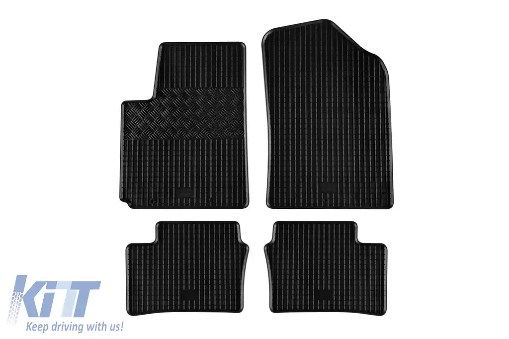 Mochete din cauciuc specifice, potrivite pentru Kia Picanto după 2011, set de 4 piese, culoare neagră