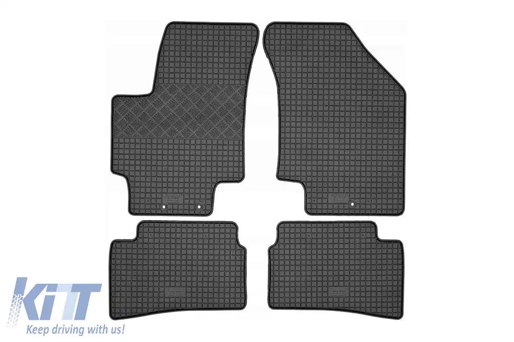 Mochete din cauciuc specifice, potrivite pentru Kia Rio după 2005, set de 4 piese, culoare neagră
