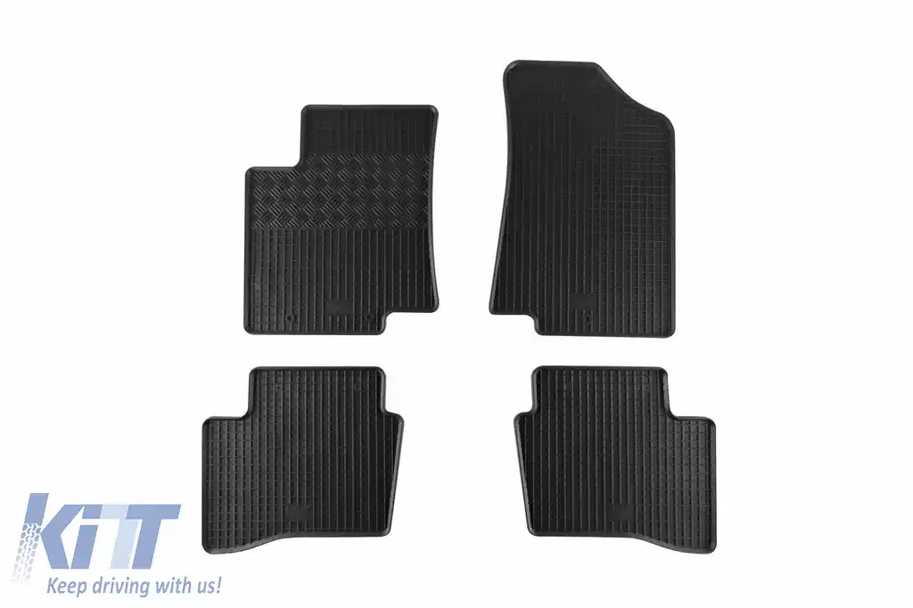Mochete din cauciuc specifice, potrivite pentru Kia Rio după 2011, set de 4 piese, culoare neagră