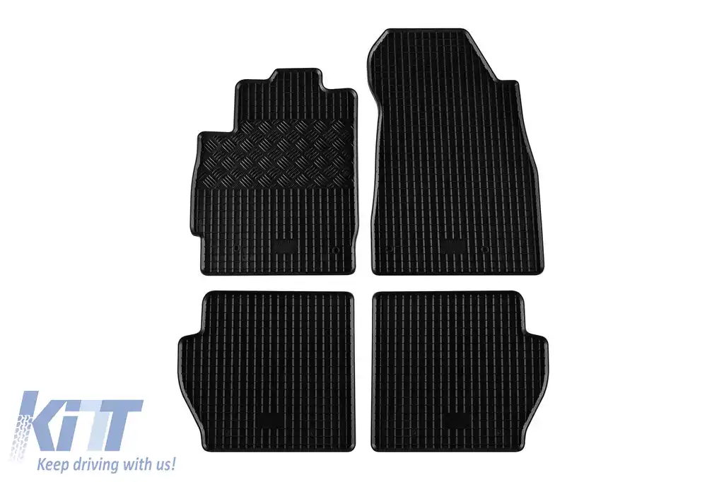 Mochete din cauciuc specifice, potrivite pentru Mazda 2 2007-2014, set de 4 piese, culoare neagră