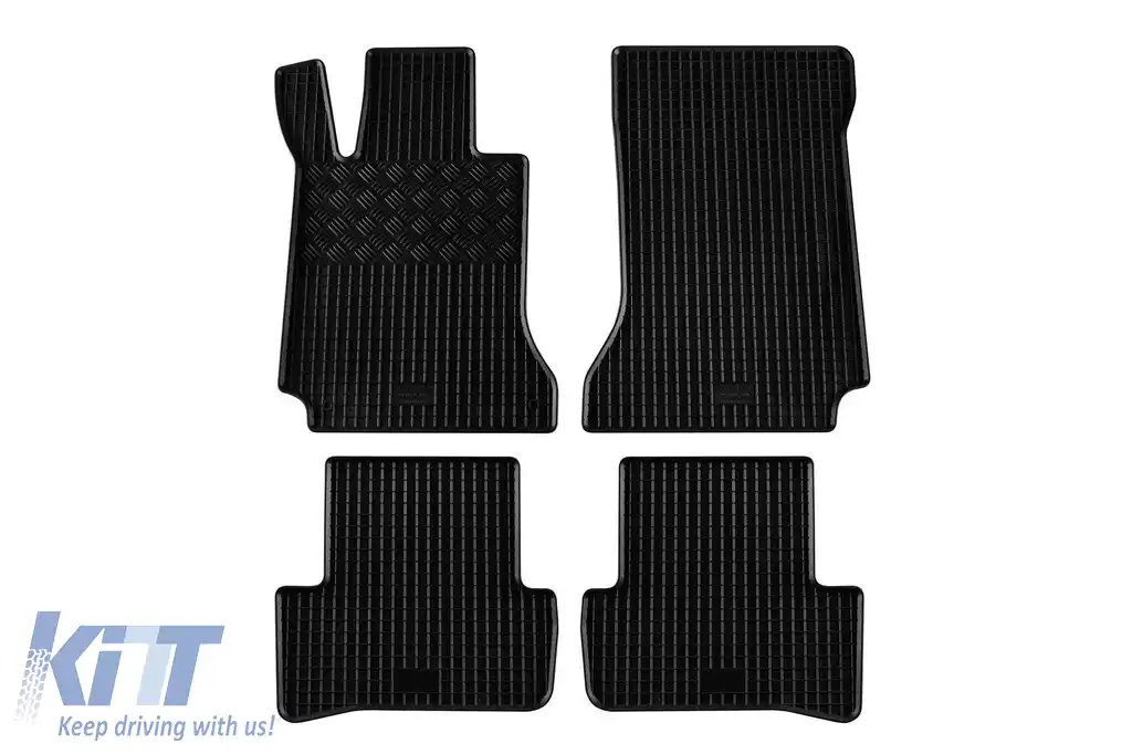 Mochete din cauciuc specifice, potrivite pentru Mercedes C class W204, S204 2007-2014, set de 4 piese, culoare neagră