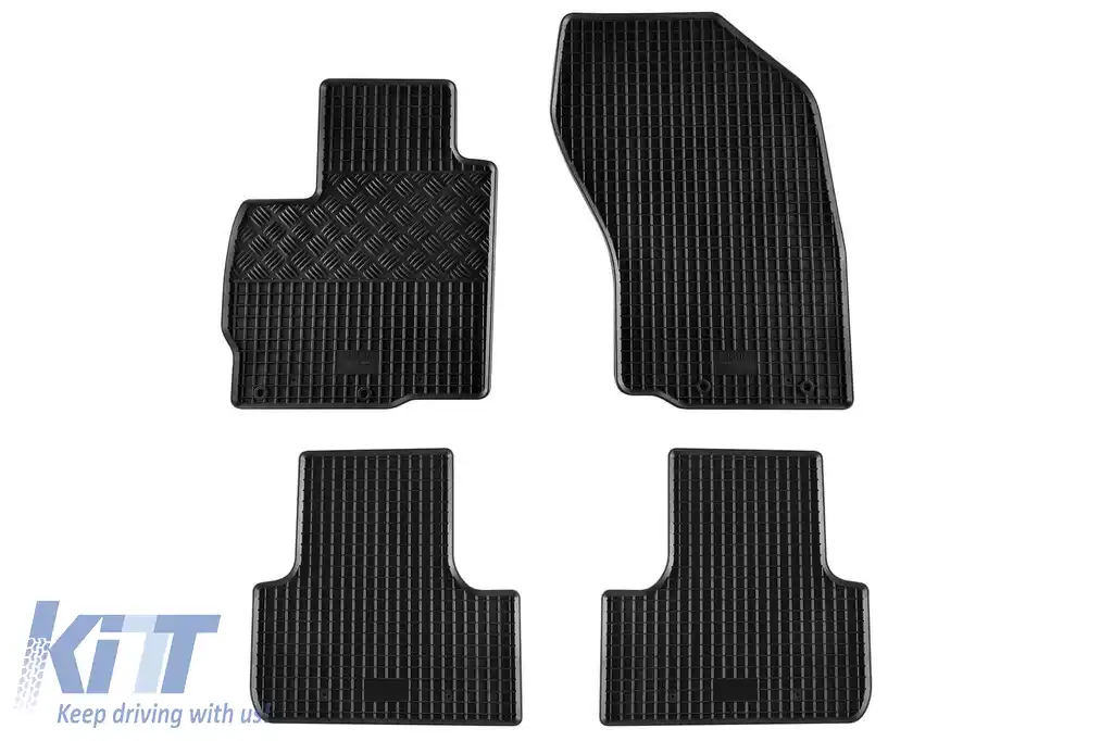 Mochete din cauciuc specifice, potrivite pentru Citroen C4 Aircross, Peugeot 4008 după 2012, Mitsubishi ASX după 2010, Mitsubishi ASX după 2019, set de 4 piese, culoare neagră-image-6248771
