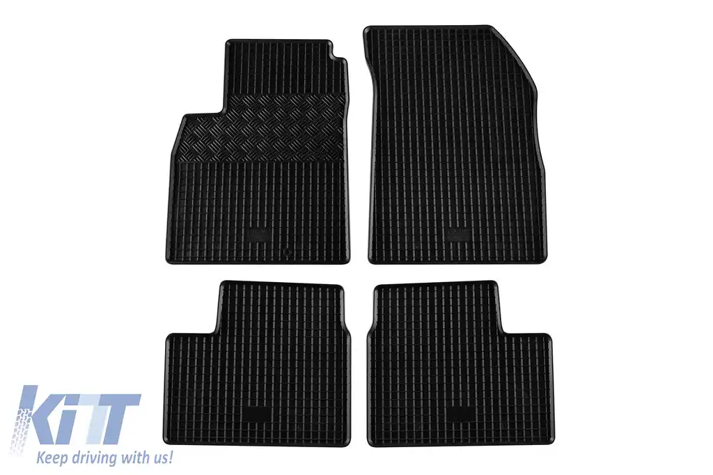Mochete din cauciuc specifice, potrivite pentru Nissan Micra 2010-2017, set de 4 piese, culoare neagră