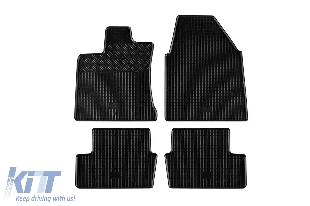 Mochete din cauciuc specifice, potrivite pentru Nissan Qashqai 2007-2014, set de 4 piese, culoare neagră-image-6248804