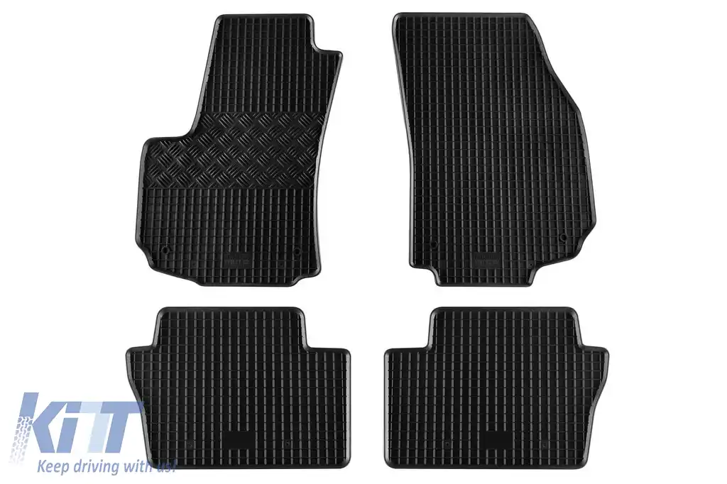 Mochete din cauciuc specifice, potrivite pentru Opel Zafira B după 2005, 5 locuri, set de 4 piese, culoare neagră