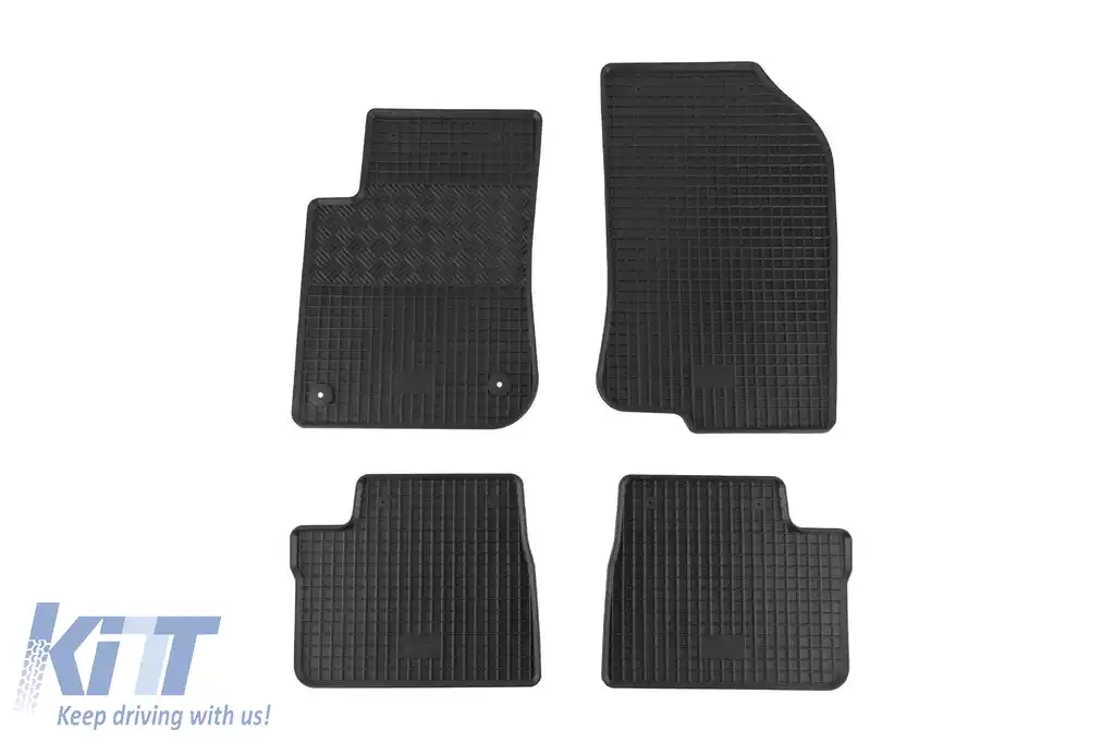 Mochete din cauciuc specifice, potrivite pentru Peugeot 208 2012-2019, Peugeot 2008 2013-2019, set de 4 piese, culoare neagră