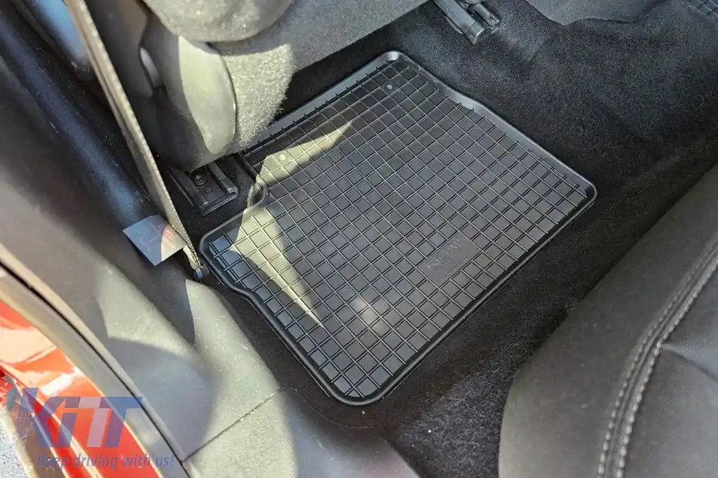 Mochete din cauciuc specifice, potrivite pentru Peugeot 208 2012-2019, Peugeot 2008 2013-2019, set de 4 piese, culoare neagră-image-6248870