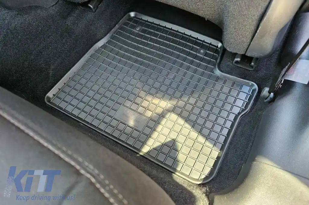 Mochete din cauciuc specifice, potrivite pentru Peugeot 208 2012-2019, Peugeot 2008 2013-2019, set de 4 piese, culoare neagră-image-6248871