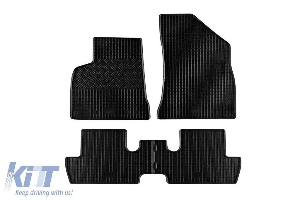 Mochete din cauciuc specifice, potrivite pentru Peugeot 3008 după 2009, set de 4 piese, culoare neagră