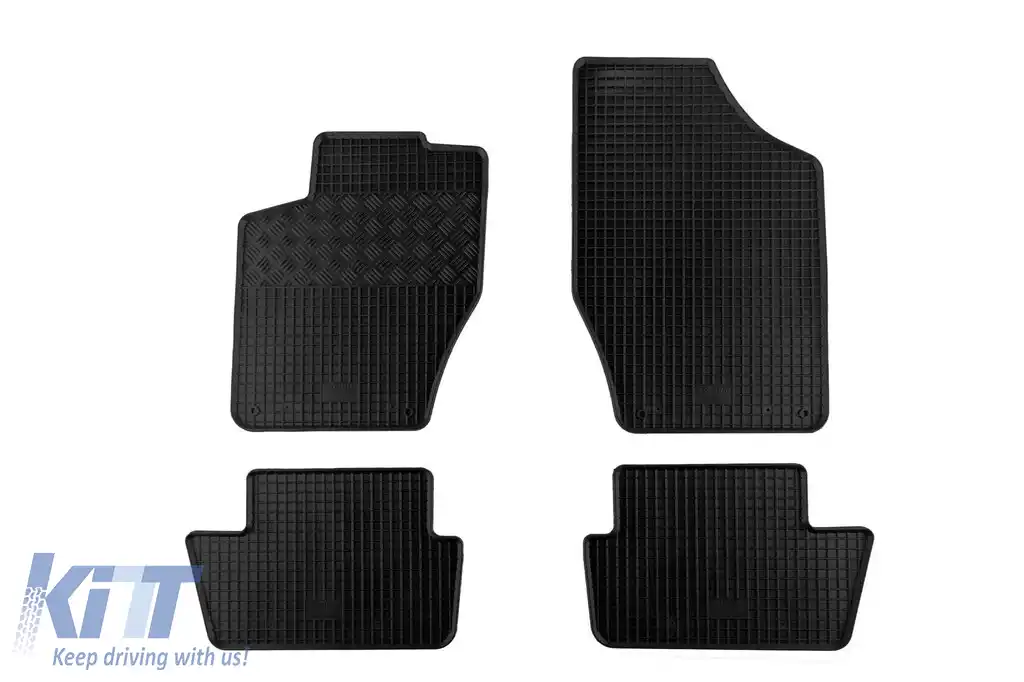 Mochete din cauciuc specifice, potrivite pentru Peugeot 308 după 2007, set de 4 piese, culoare neagră