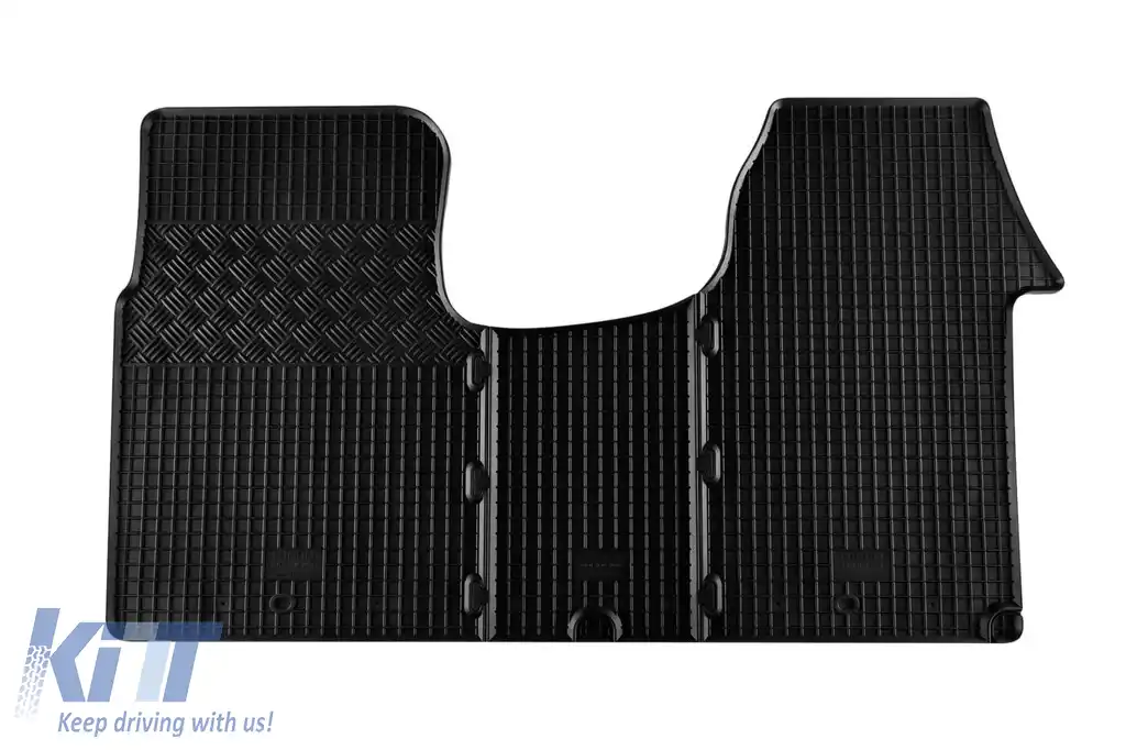 Mochete din cauciuc specifice, potrivite pentru Nissan Primastar, Opel Vivaro, Renault Trafic după 2002, 3 locuri, set de 3 piese, culoare neagră