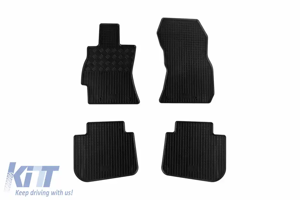 Mochete din cauciuc specifice, potrivite pentru Subaru Legacy, Outback după 2009, Forester după 2013, Outback după 2015, set de 4 piese, culoare neagră