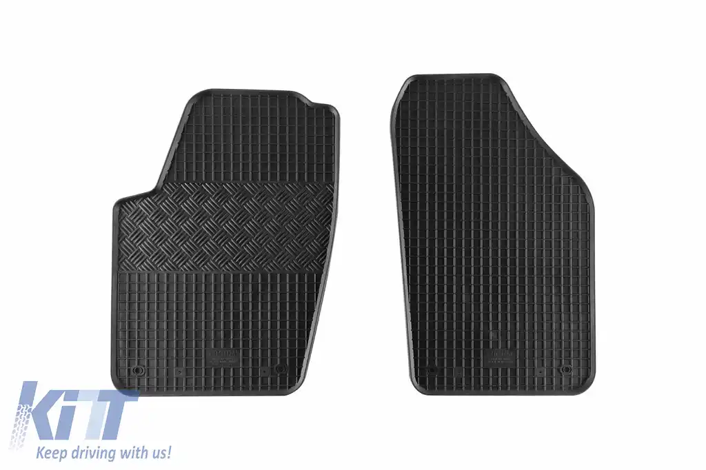Mochete din cauciuc specifice, potrivite pentru Skoda Fabia Praktik I după 2000, VW Polo după 2002, 2 locuri, set de 2 piese, culoare neagră