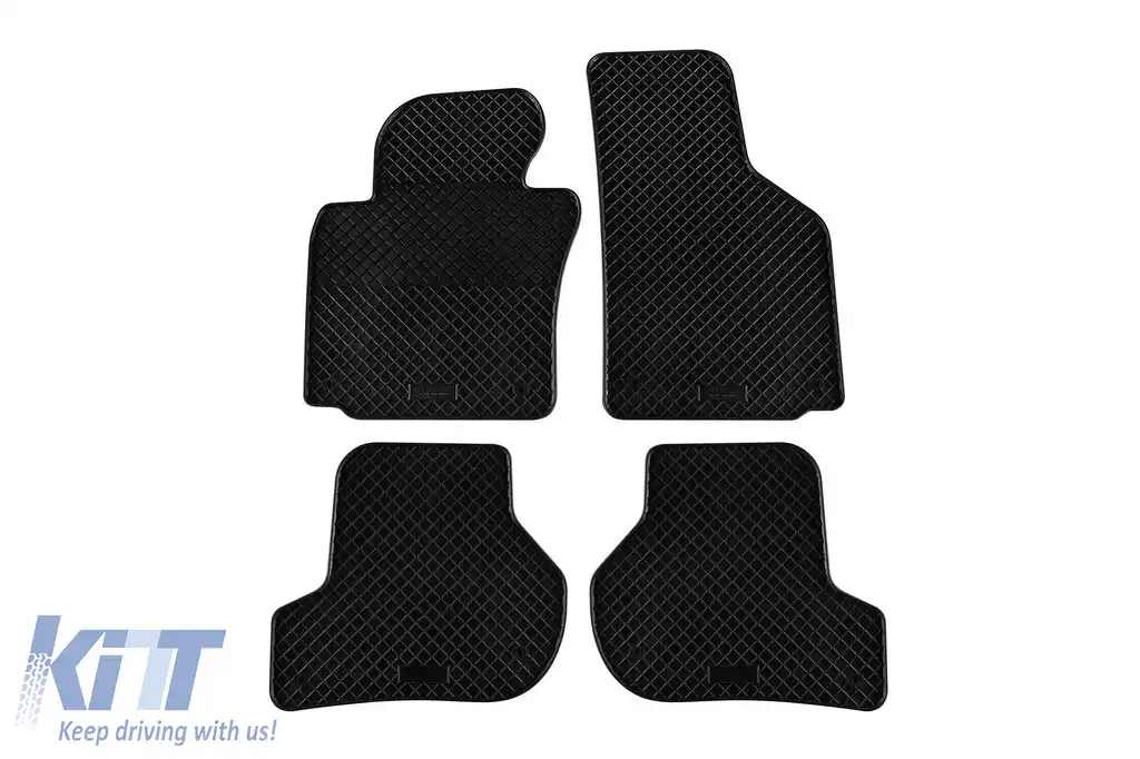 Mochete din cauciuc specifice, potrivite pentru Skoda Octavia 2005-2012, set de 4 piese, culoare neagră