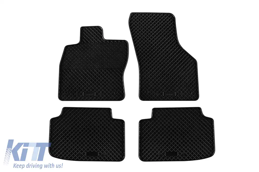Mochete din cauciuc specifice, potrivite pentru Skoda Octavia 2013-2020, Octavia după 2020, set de 4 piese, culoare neagră