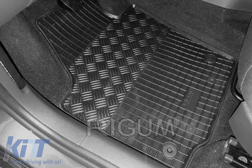 Mochete din cauciuc specifice, potrivite pentru Seat Toledo, Skoda Rapid după 2012, set de 4 piese, culoare neagră-image-6249040