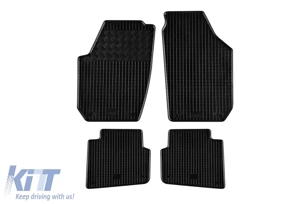 Mochete din cauciuc specifice, potrivite pentru Skoda Roomster după 2006, set de 4 piese, culoare neagră