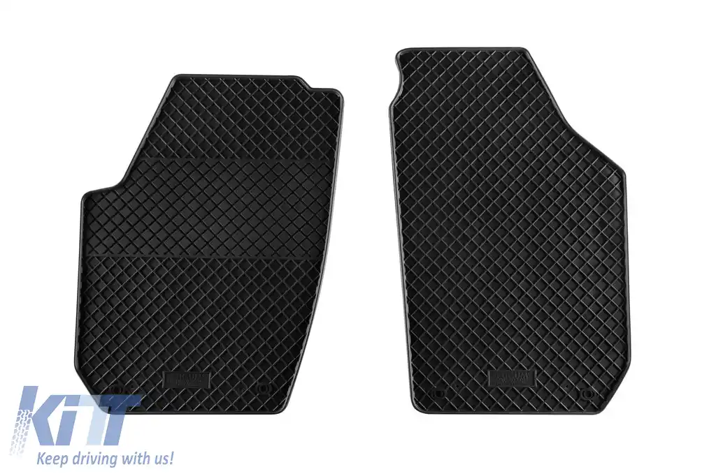 Mochete din cauciuc specifice, potrivite pentru Skoda Roomster Praktik după 2006 Design, 2 locuri, set de 2 piese, culoare neagră