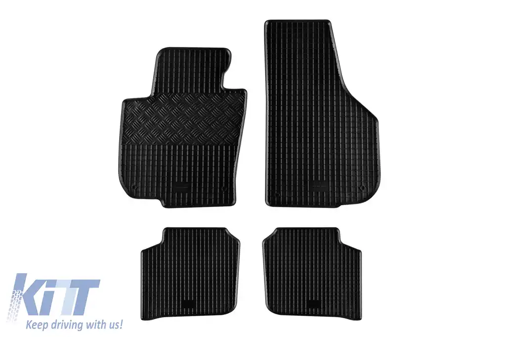 Mochete din cauciuc specifice, potrivite pentru Skoda Superb după 2008, set de 4 piese, culoare neagră