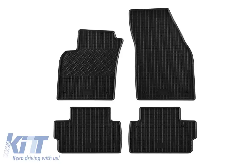 Mochete din cauciuc specifice, potrivite pentru Volvo C30 după 2007, set de 4 piese, culoare neagră