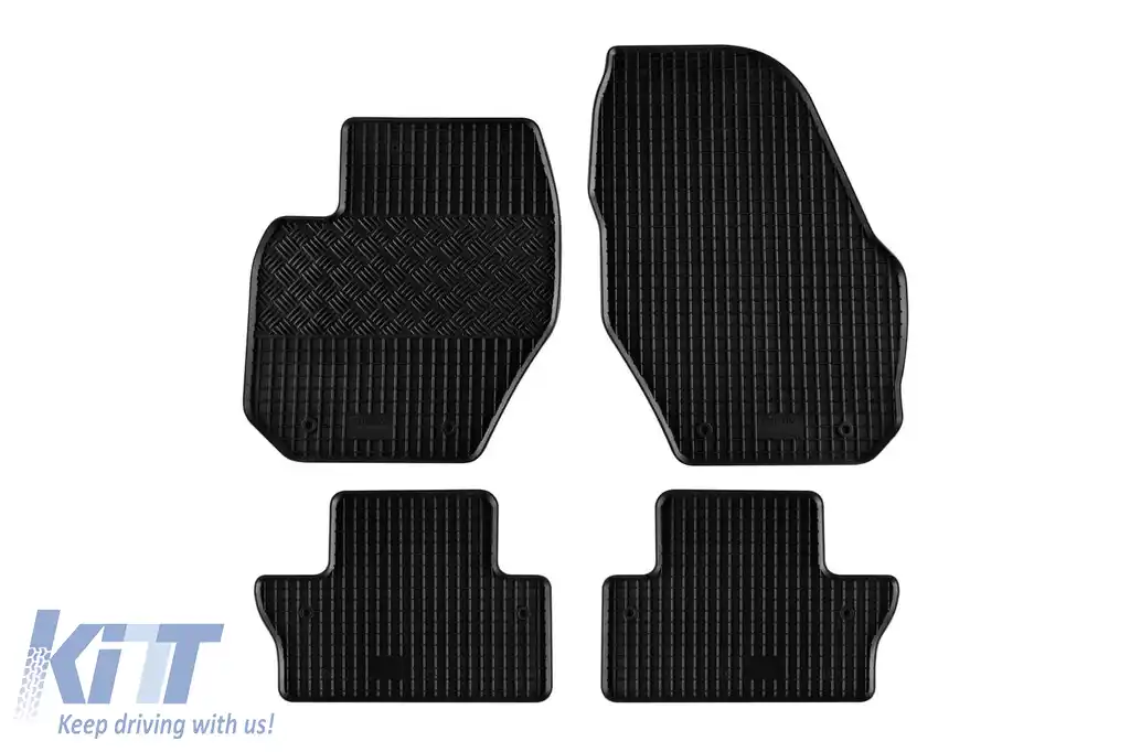 Mochete din cauciuc specifice, potrivite pentru Volvo S60, V60 după 2011, set de 4 piese, culoare neagră
