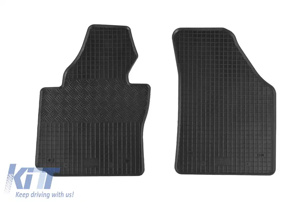 Mochete din cauciuc specifice, potrivite pentru Volkswagen Caddy 2005-2020 față, set de 2 piese, culoare neagră